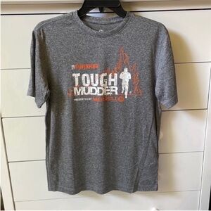 🔥 MERRELL SIZE SMALL GRAY TOUGH MUDDER FINISHER TEE SHIRT